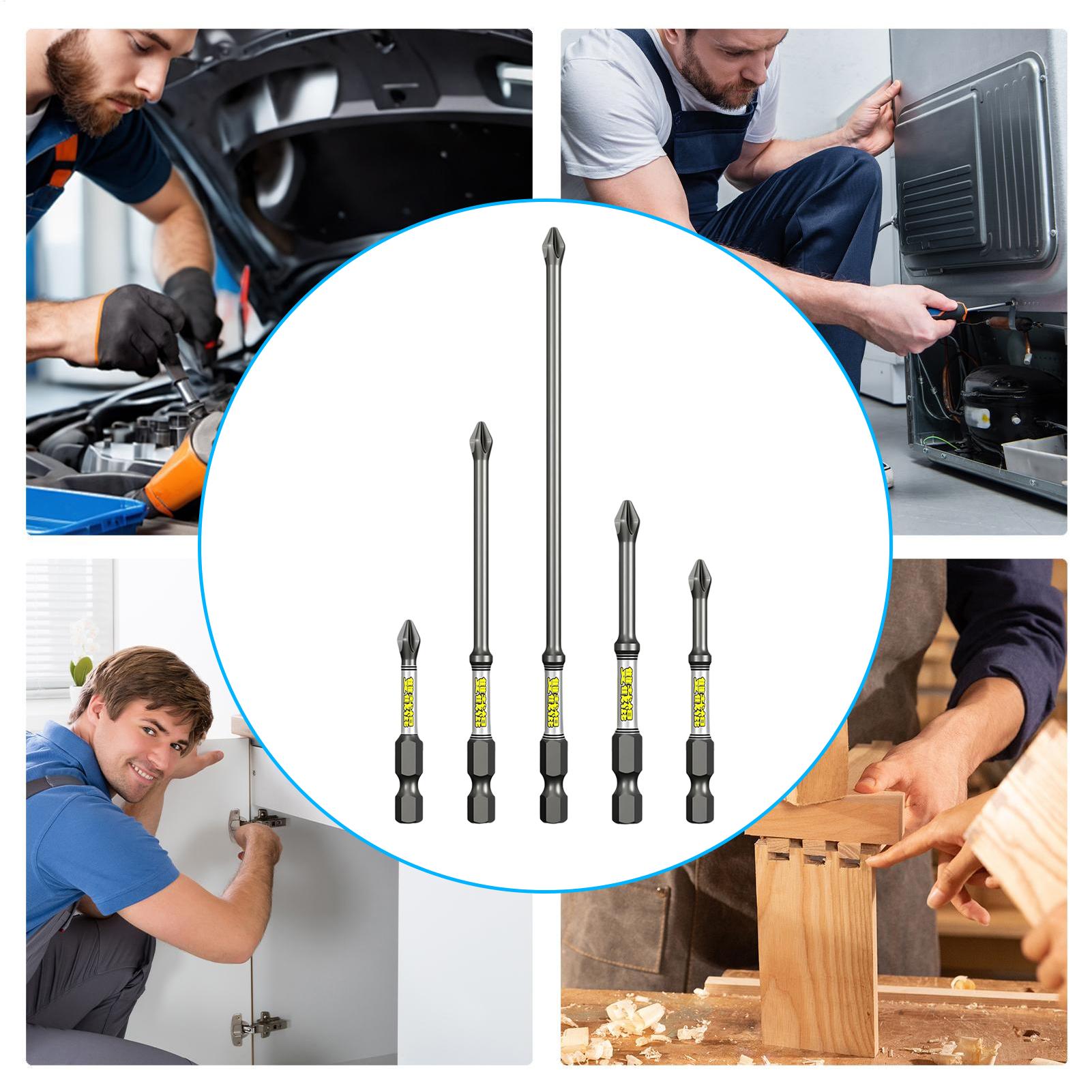 Set Mata Bor Obeng 5 Buah, Set - Screwdriver Set ulasan dan harga