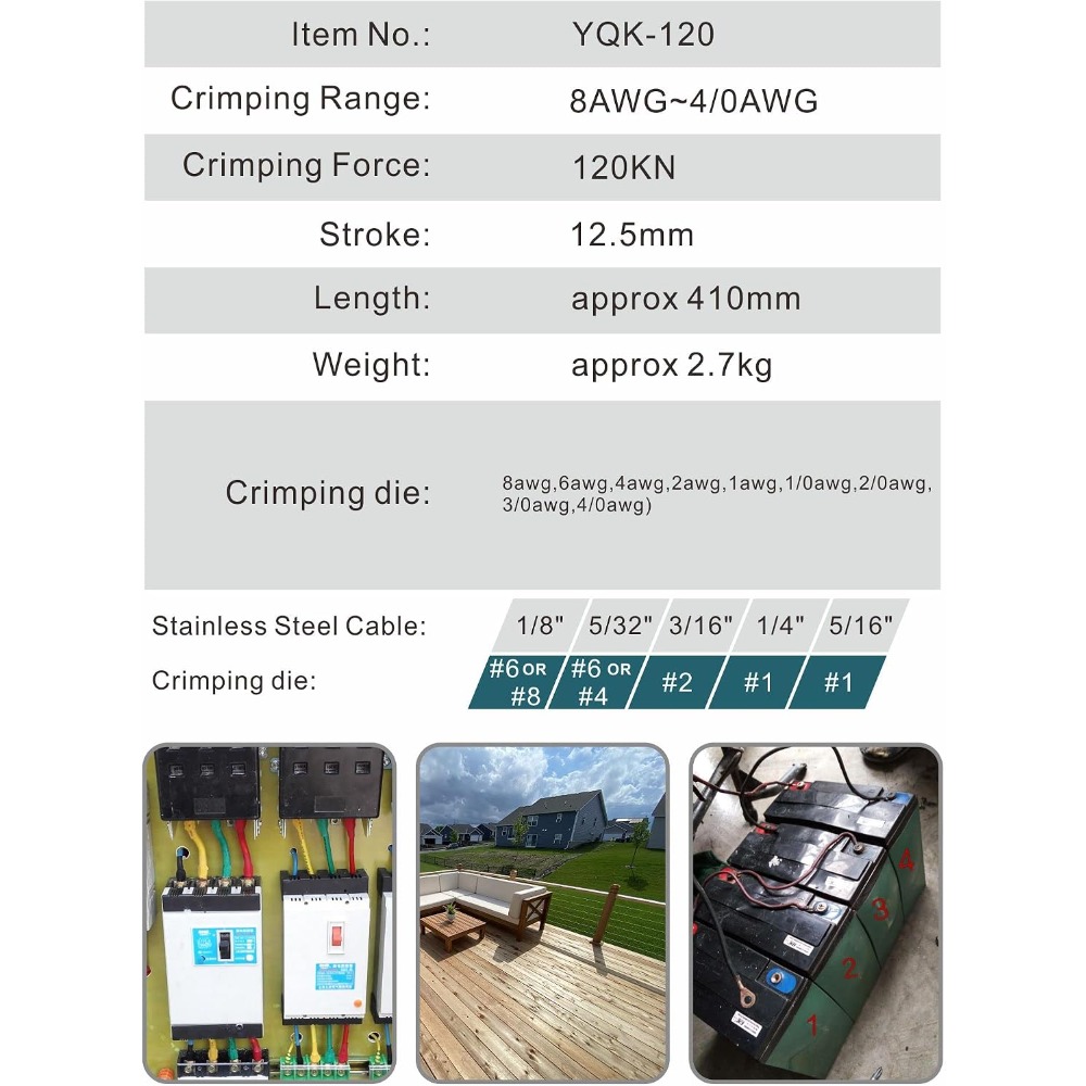 Alat Crimping Hidrolik Kompak  - Tool Set ulasan dan harga