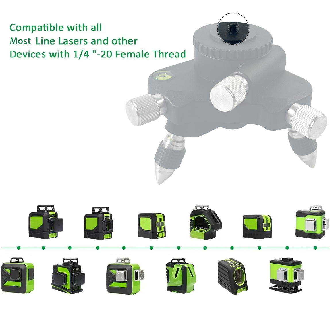 Braket Tripod logam Level Lase - Spirit Level ulasan dan harga