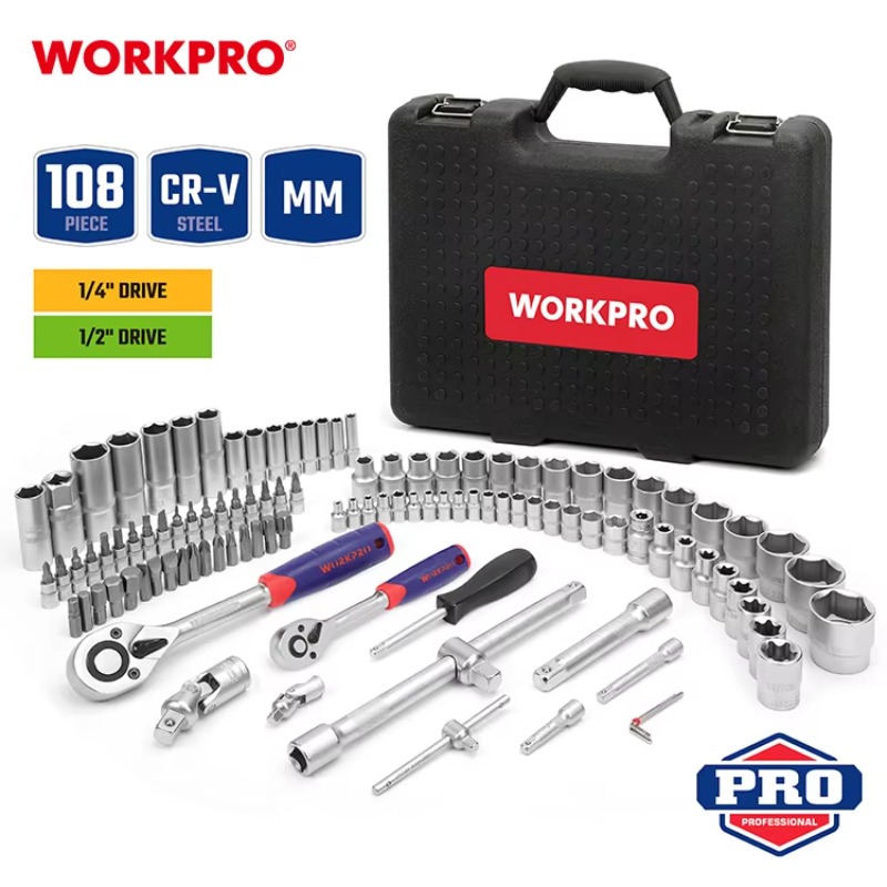 108pcs Set Peralatan Perbaikan - Socket Wrench ulasan dan harga