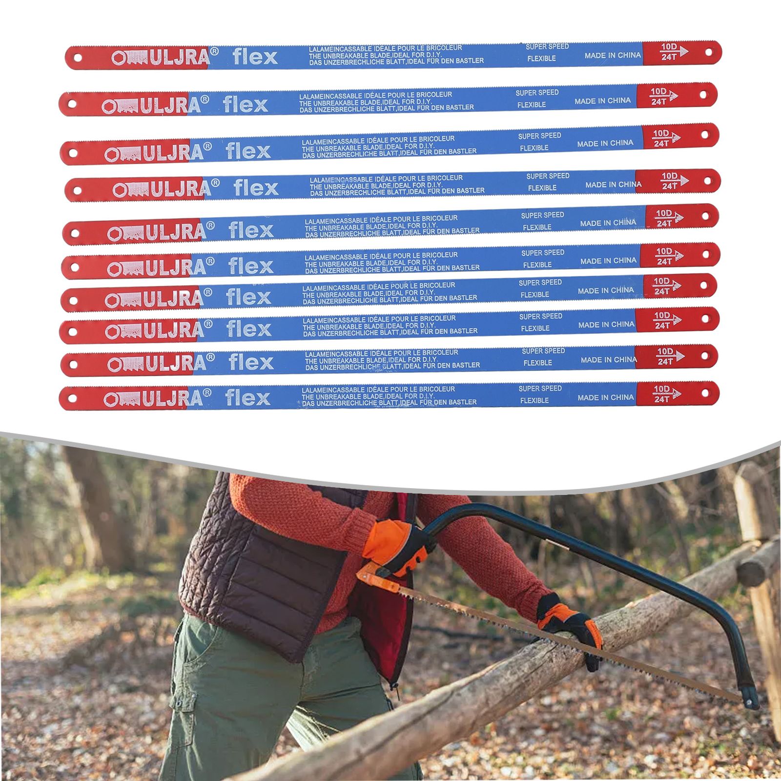 Pisau gergaji logam, 10 buah/S - Hacksaw ulasan dan harga