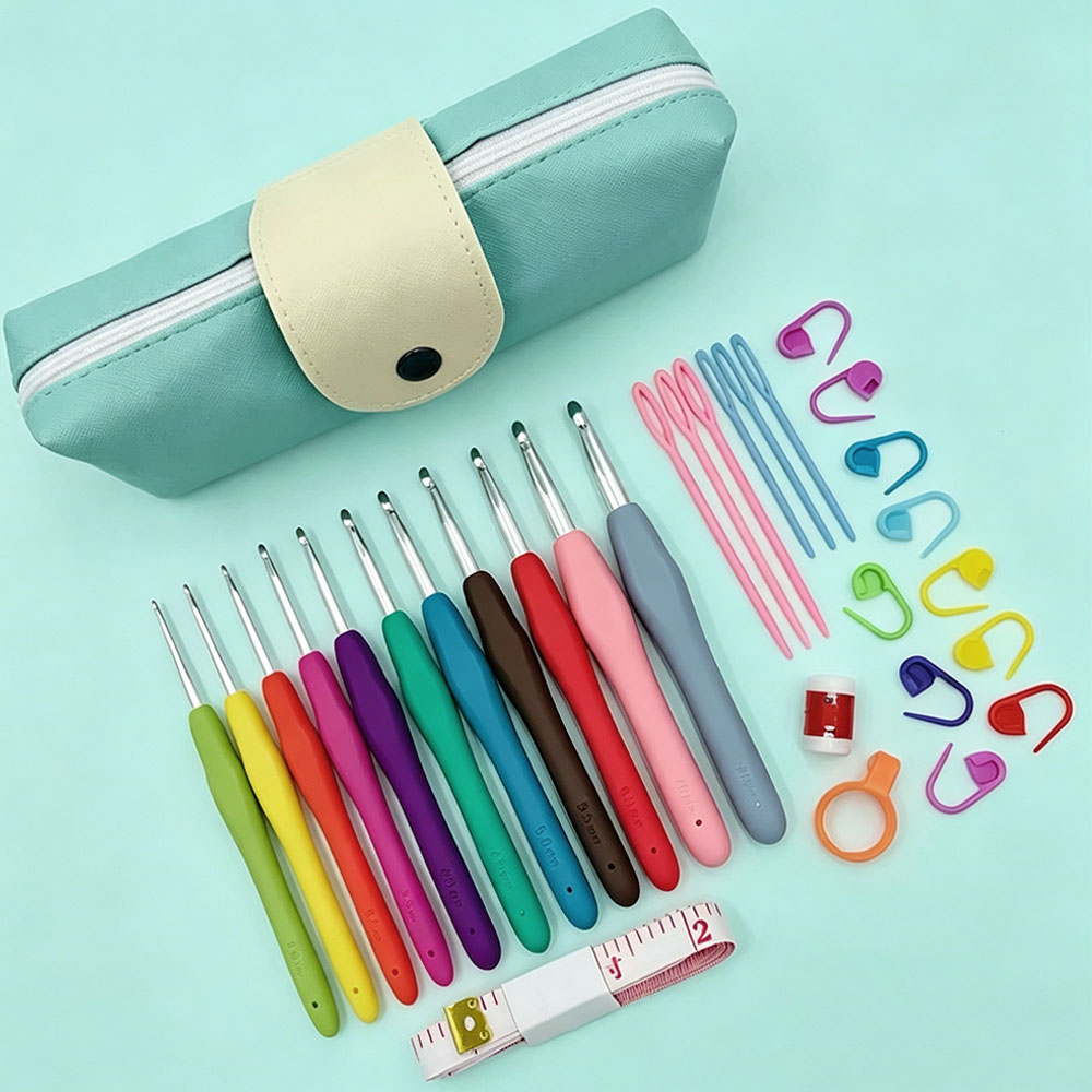 37pcs Set Jarum Rajut Crochet  - Tool Set ulasan dan harga